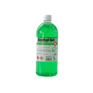 botella de alcohol gel de 1 litro color verde marca winkler