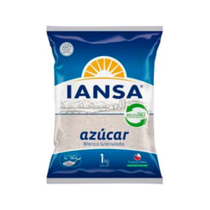 paquete de azucar granulada blanca iansa 1 kilo