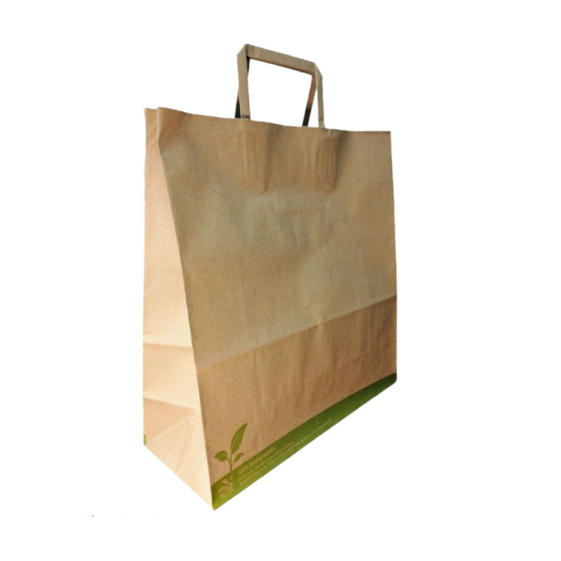 BOLSA PAPEL KRAFT CON MANILLA TALLA XL